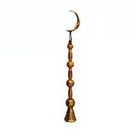 Minaret de mosquée en laiton tendance en forme de croissant de lune pour la décoration de mosquée, minaret de mosquée en laiton en forme de croissant de lune avec fournisseur indien en laiton