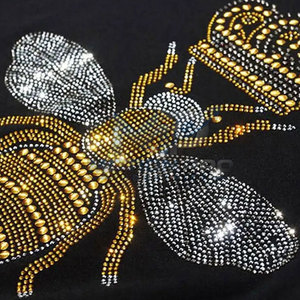 T-shirt décontracté pour homme avec strass, 100% coton, respirant, écologique, confortable pour le style streetwear et le quotidien - Product Image 5