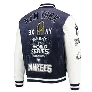 2025 nouveau Style mâle collège Baseball hommes Bomber veste Vintage décontracté unisexe hiver extérieur Lettermen vestes OEM pour garçons - Product Image 2