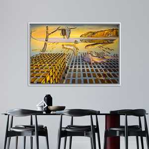 Salvador Dali Canvas Print: The Disintegration of Perseverance,WHITE <b>FRAMED</b> CANVAS - Product Image 1