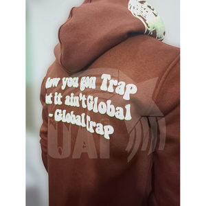 2025 New High Quality <b>Thick</b> Oversized Heavyweight <b>Fleece</b> Pullover Custom 260 Grams Cotton Blend <b>Men</b>/Women Windproof Breathable - Product Image 1