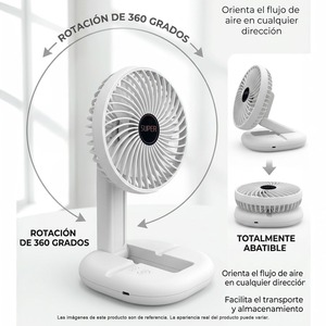 Mini ventilatore portatile tascabile con alimentazione USB - Product Image 2