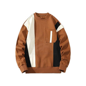 เสื้อสเวตเตอร์มีฮู้ดสำหรับผู้ชายเสื้อสเวตเชิ้ตมีฮู้ดสีบล็อกออกแบบโลโก้ได้ตามต้องการ - Product Image 1