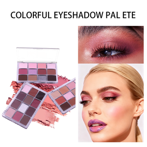 مخصص شعارك بورجوندي لوحة ظلال العيون ماتي لامع 12 ظلال البني والأرجواني لوحة ظلال العيون - Product Image 3