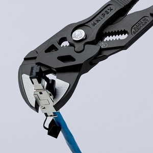 KNIPEX Pliers Wrench 250mm Black Atramentized 52mm <b>Clamping</b> Width Multi-Component Handles - Product Image 6