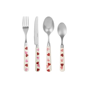 Stainless Steel New White Resin Handle Flatware <b>Cutlery</b> <b>Set</b> of 4 Best Quality Uses for Hotel <b>Travel</b> and l Wedding Gift - Product Image 1