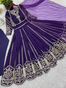 ชุดอนาร์คาลิจอร์เจียสำหรับผู้หญิงชุดปักลาย kurti dupatta อินเดียสำเร็จรูปสำหรับงานแต่งงานฤดูร้อน - Product Image 2
