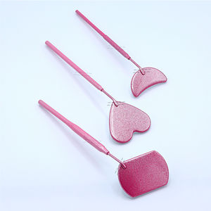 Espejo para Pestañas, Espejo Cuadrado Grande de Acero Inoxidable para Extensión de Pestañas, Espejo para Maquillaje con Mango Largo - Product Image 4