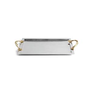 Bandeja de servicio de café de aluminio con clase de Venta caliente con precio de mango hecho a mano Mesa decorativa para bodas - Product Image 2