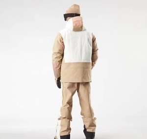 Chaqueta de Esquí para Hombre con Bloques de Color, Impermeable, Cortavientos, con Capucha, Ropa de Nieve para Invierno en Estaciones de Esquí - Product Image 2