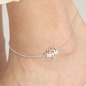 Chevillères/Payals 100 % Argent 925 Véritable pour Femmes et Filles, Plaqué Or 18K, Technologie d'incrustation personnalisée, Bijoux Diamant et Perle, Pierre Principale - Product Image 4