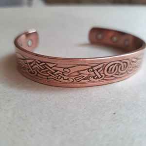 Brazalete de moda de pulsera de cobre puro sólido hecho a mano a precio mayorista - Product Image 3