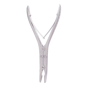 Pinces incurvées à os Beyer en acier inoxydable allemand de haute qualité de 180mm avec source d'alimentation manuelle en finition sable - Product Image 3