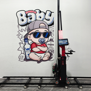 Máy in tranh tường cảm biến thông minh, có bánh xe và bộ ray 6m dành cho tường không phẳng - Product Image 3