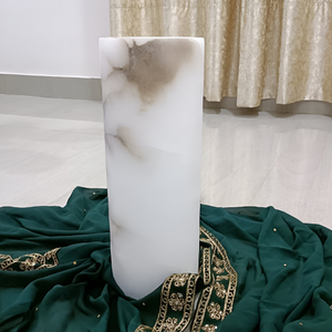 Soporte de vela de piedra de alabastro de forma personalizada directo de fábrica al por mayor hecho a mano Venta caliente para Navidad Envío rápido garantizado - Product Image 1