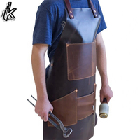 Nouveau tablier de travail en cuir véritable, tablier de Chef en cuir véritable