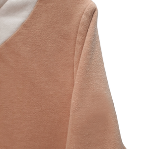 Femmes décontracté multicolore Colourblock pull à capuche 100% coton respirant polaire sweat haut avant imprimé Streetwear - Product Image 4