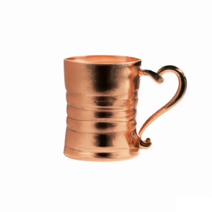 Mule de mosquée en cuivre antique Tasse à bière fabriquée à la main en céramique pure pour vin et moscou Mule par des mules en cuivre - Product Image 4