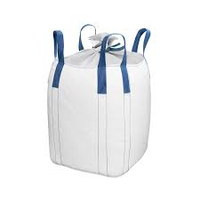 Sac Jumbo FIBC en PP tissé Singhal Brand SIPL U2JFB Modèle 1000 kg avec bec verseur supérieur et inférieur, boucle d'angle, facteur de sécurité 5:1