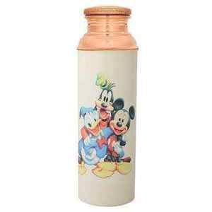 Premium Designer Etched <b>Copper</b> <b>Bottle</b> 1L Classic Style Leak-Proof Dishwasher Safe Business Gift Use <b>Copper</b> <b>Water</b> <b>Bottle</b> - Product Image 2