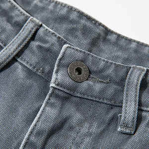 กางเกงยีนส์ขาสั้นแฟชั่นทรงหลวมสไตล์สตรีทแวร์สำหรับผู้ชาย ผ้าโพลีเอสเตอร์ 100% สีพื้น หนานุ่ม สไตล์ลำลอง ขาดๆ แบบเท่ๆ - Product Image 4