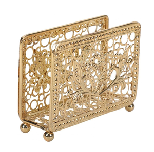 Support de porte-mouchoirs en laiton dernière conception royale forme rectangulaire décor à la maison de luxe salon utilisé - Product Image 1