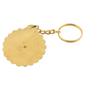 Original solid brass key ring round and flat key ring brass for customized size carved design piece with sale