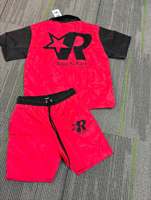 Conjunto Deportivo de Dos Piezas Personalizado, Chaqueta Corta de Verano con Estampado, 100% Nailon, Cintura Elástica, Ropa Deportiva Urbana para Hombre