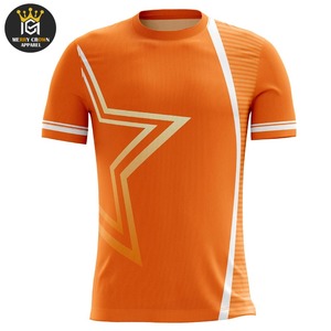 Camiseta de fútbol de alta calidad OEM para hombre, camiseta de entrenamiento de diseño Retro de secado rápido, sublimación de logotipo personalizado, la mejor ropa deportiva de fútbol - Product Image 3