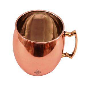 Taza de Cobre y Níquel de 530 ml, Diseño Sencillo con Asa, Vajilla Clásica de Lujo para Bebidas Frías, Variedad de Tamaños Incluyendo 200 ml, 500 ml, 800 ml, 900 ml, Ideal para Fiestas - Product Image 2