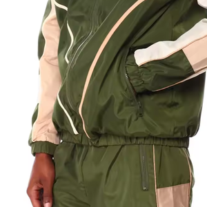 Conjunto Deportivo Cortavientos Transpirable de Invierno, Estilo Sólido, con Logotipo Personalizable, para Entrenamiento y Fitness - Product Image 4