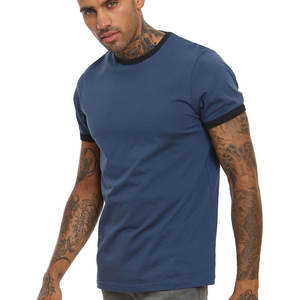 Camiseta de manga corta de compresión 100% de algodón, camiseta de marca personalizada de alta calidad - Product Image 3