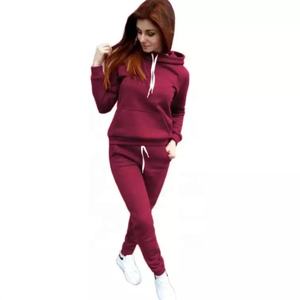 ชุดแทร็คสูทสำหรับผู้หญิงชุดวอร์มไม่มีลายแบบกำหนดเอง - Product Image 2