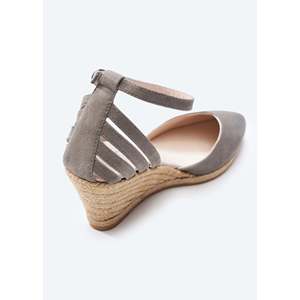 Lastret camoscio Espadrille zeppe comode sandali con elegante Design a zeppa - Product Image 4