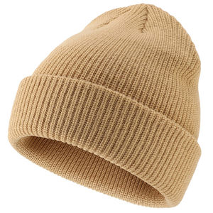 Gorro de Punto Unisex Vintage con Puño, con Logotipo Bordado Personalizado, Cálido para Invierno, Gorro de Punto Acanalado para Viajes o Playa - Product Image 1