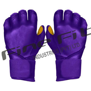 Gants de frappeur de baseball et de softball en cuir pour hommes professionnels fermeture à boucle respirante personnalisable pour l'entraînement - Product Image 6