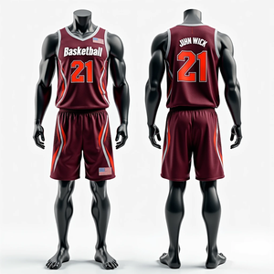 Uniformes de Baloncesto Sublimados Personalizados RTS de Alta Calidad, Ropa Deportiva para Hombre, Camisetas de Baloncesto Transpirables de Secado Rápido - Product Image 5