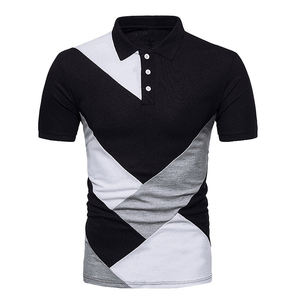 Street Wear Polos confortables et respirants à manches courtes de conception différente pour les hommes en polos de grande taille - Product Image 1