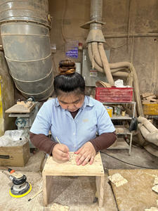 Apliques de tallado de madera Natural, Onlay de madera maciza, muebles, puerta, decoración de pared, adorno de madera Vintage, Onlay decorativo - Product Image 5