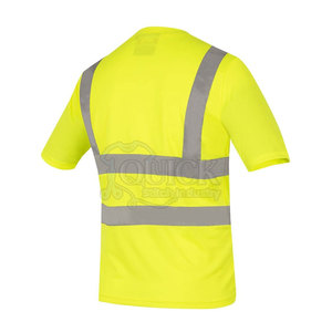 Nouveau design 2025 respirant Logo personnalisé T-shirts de sécurité pour hommes grande taille étanche LED Flash classe 1 - Product Image 2