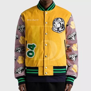 แจ็คเก็ตบาสเก็ตบอลผ้าขนแกะสไตล์สตรีทเฮฟวี่เวทใช้ได้ทั้งชายและหญิงเสื้อครอปเบอร์ปักลายตัวอักษรสุดเท่สำหรับฤดูหนาว - Product Image 3