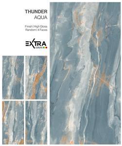 Carreaux en porcelaine émaillée de qualité supérieure, surface haute brillance THUNDER AQUA - Product Image 1