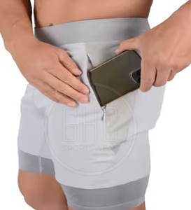 กางเกงขาสั้นกีฬาของผู้ชายแห้งเร็วระบายอากาศได้ดีกางเกงขาสั้นกีฬาสำหรับผู้ชายดีไซน์โลโก้ของคุณเอง - Product Image 5