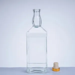 Spirituosen-Glasflasche Hersteller Flaschen Großhandel 750 ml leere Likör-Glasflaschen mit Korken