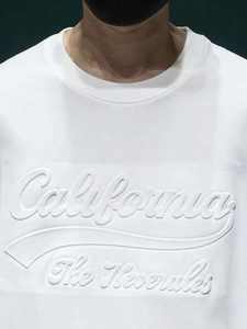 ผู้ผลิตเสื้อยืดคุณภาพสูง OEM ผ้าฝ้ายพีมาเนื้อหนา เสื้อยืดพิมพ์โลโก้ตามสั่ง ไซส์ใหญ่ พิมพ์ลายนูน 3 มิติ เสื้อยืดผู้ชาย - Product Image 2