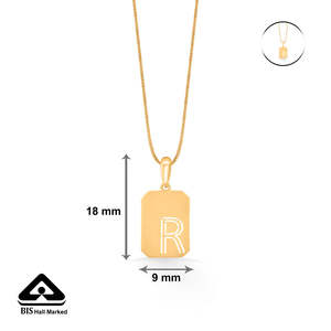 Collar con Colgante de Letra R Dorada, Cadena de Latón Moderna con Detalles de Diamantes y Perlas - Product Image 6
