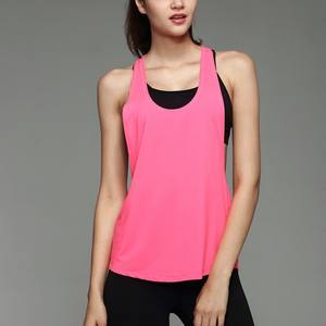 T-shirt haut court Yoga Gym Fitness Sport sans manches gilet Singlet course vêtements d'entraînement pour les femmes - Product Image 5