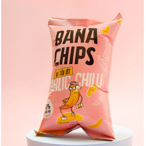 ขนมขบเคี้ยวจากกล้วย100% ที่มีรสกระเทียมพริก - Product Image 2