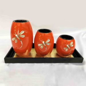Vintage lacquer candle <b>holder</b> lacquered <b>tealight</b> <b>holders</b> fast selling high quality lacquerware - Product Image 3