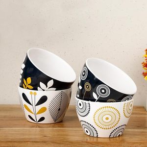 Bol en céramique abordable avec un aspect artisanal lisse, parfait pour les repas quotidiens, bol en céramique simple et élégant pour la soupe - Product Image 3